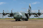 Lockheed C-130 Hercules do Esquadro Cascavel, que transportou a equipe de solo e os equipamentos - Foto: Luciano Porto - luciano@spotter.com.br