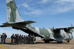 O C-105A Amazonas FAB 2801 do Esquadro Arara foi deslocado para a BACG exclusivamente para atender ao evento - Foto: Luciano Porto - luciano@spotter.com.br