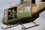 Aps liberar a carga, o helicptero precisa se afastar rapidamente - Foto: Luciano Porto - luciano@spotter.com.br 