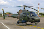 Helibras (Eurocopter) H-50 Esquilo do Esquadro Gavio com casulos de metralhadoras .50 - Foto: Luciano Porto - luciano@spotter.com.br 