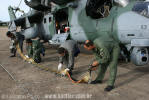 Munio calibre 23 mm para o canho de cano duplo Gryazev-Shipunov GSh-23 do Mil AH-2 Sabre - Foto: Luciano Porto - luciano@spotter.com.br