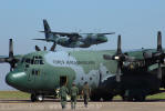 C-130 Hercules do Primeiro Grupo de Transporte de Tropa e C-105A Amazonas do Esquadro Ona - Foto: Luciano Porto - luciano@spotter.com.br