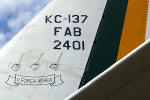 Emblema da Quinta Força Aérea no estabilizador vertical do Boeing KC-137 - Foto: Equipe SPOTTER