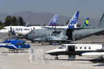 Algumas aeronaves expostas na FIDAE 2006 
