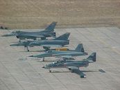 Vista area da FIDAE 2002 com o Flight Line