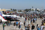 Algumas aeronaves expostas na FIDAE 2010 - Foto: Equipe SPOTTER