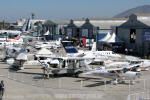 Algumas aeronaves da aviao geral expostas na FIDAE 2010 - Foto: Equipe SPOTTER