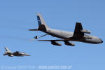 Boeing KC-135E Stratotanker e Lockheed Martin F-16AM Fighting Falcon da Fora Area do Chile - Foto: Equipe SPOTTER