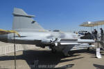 Maquete em tamanho natural do SAAB JAS 39 Gripen E - Foto: Equipe SPOTTER