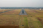 Reta final para o Aeroporto Internacional de Campo Grande, que compartilha a mesma pista com a Base Area de Campo Grande - Foto: Equipe SPOTTER