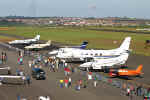 Vista geral do ptio das aeronaves em apresentao esttica - Foto: Ricardo Soriani - ricardosoriani@yahoo.com.br