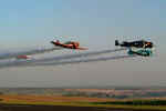 North American T-6D Texan do Circo Areo Oi e o Sukhoi SU-31 do Cmte. Luis Guilherme Richieri - Foto: Luciano Porto - luciano@spotter.com.br