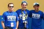 A equipe do SPOTTER na EAB 2006: Luciano Porto, Douglas Barbosa e Ezequiel Celini