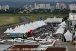 A Expo Aero Brasil vista da torre de controle do Aeroporto de So Jos dos Campos - Foto: Luciano Porto - luciano@spotter.com.br