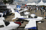 Algumas aeronaves desportivas no setor de exposio esttica - Foto: Luciano Porto - luciano@spotter.com.br