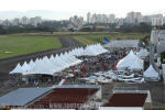 A Expo Aero Brasil vista da torre de controle do Aeroporto de So Jos dos Campos - Foto: Luciano Porto - luciano@spotter.com.br