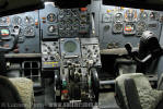 Painel do simulador do Boeing 727-100 da Varig - Foto: Luciano Porto - luciano@spotter.com.br