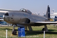 Lockheed F-80C Shooting Star da Fora Area do Chile, parte do acervo do Museo Nacional Aeronutico y del Espacio exposto na FIDAE 2006 - Santiago - Chile - 31/03/06 - Equipe SPOTTER