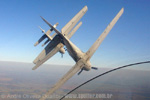 Para quem voa na ltima aeronave, a formao "Cobrinha" proporciona uma viso maravilhosa... - Foto: Andr Oliveira Duailibi - aodcrew@hotmail.com