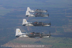 Durante a primeira parte da misso, foram realizadas diversas formaes com quatro aeronaves - Foto: Luciano Porto - luciano@spotter.com.br